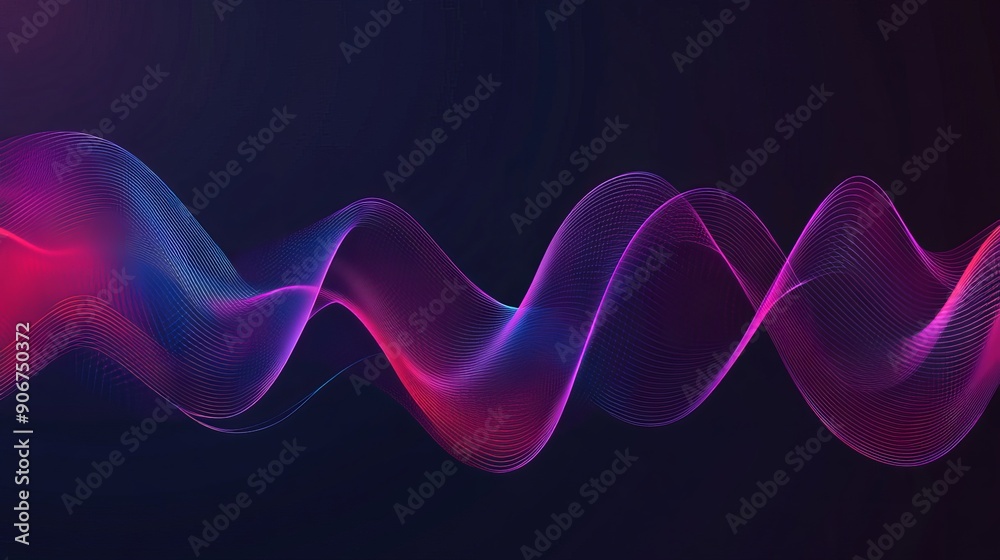 Fototapeta premium Wave concept background