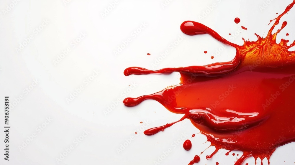 splash sauce copy space isolated white splash sauce copy space isolated white