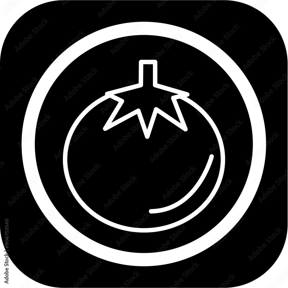 Fototapeta premium Tomato Icon Design