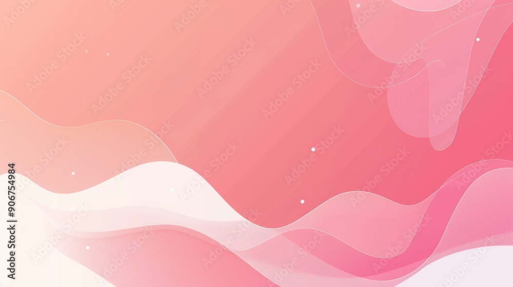 Abstract background with soft pink and white wavy lines. Abstract background with soft pink and white wavy lines.