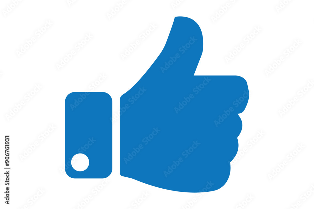 Thumbs up icon. Black Thumb up icon on white background. Vector illustration Thumbs up icon. Black Thumb up icon on white background. Vector illustration