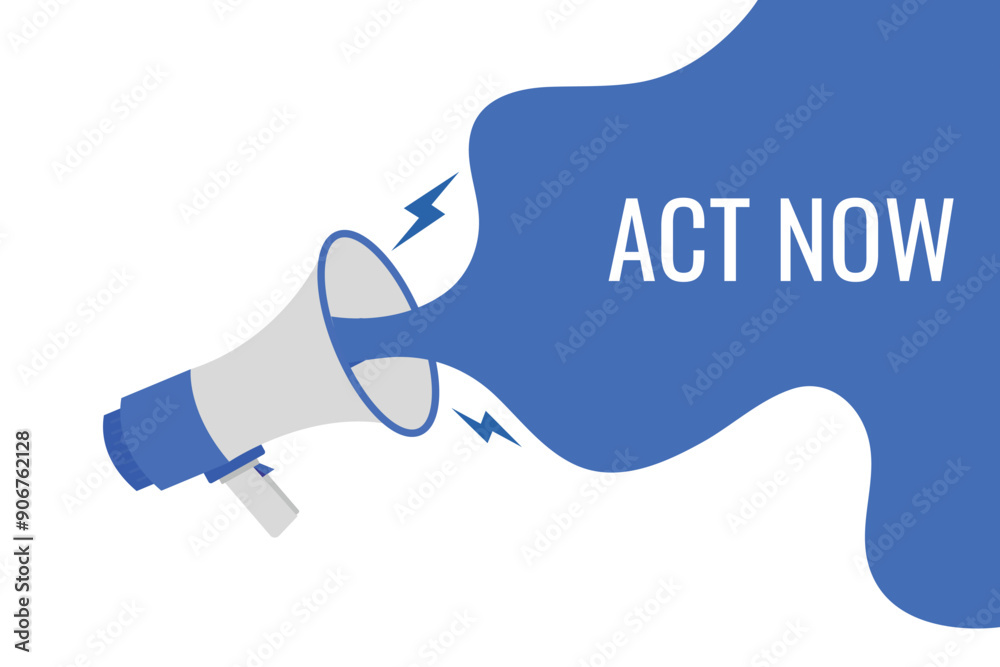 act now button, banner, label, template for website. act now text with colorful megaphone icon
act now button, banner, label, template for website. act now text with colorful megaphone icon
