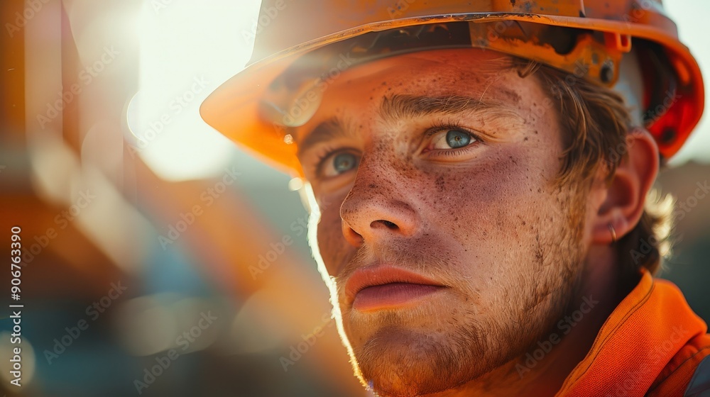 Professionals working in a sunny construction site while dressed in mascot workwear Professionals working in a sunny construction site while dressed in mascot workwear