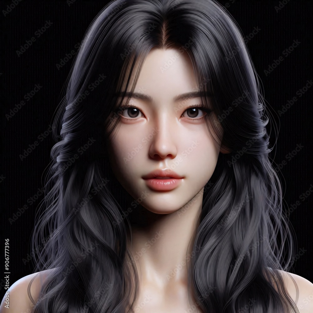 beautiful female with black background beautiful female with black background