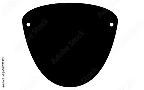 Pirate eye patch template. Clipart image isolated on white background