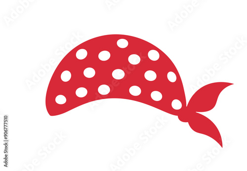 Pirate bandana icon. Clipart image isolated on white background