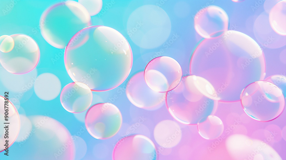 Bubbles in Soft Focus with Light Background. Colorful and Dreamy Atmosphere Creating a Magical Scene. Floating Bubbles with Reflections and Highlights Bubbles in Soft Focus with Light Background. Colorful and Dreamy Atmosphere Creating a Magical Scene. Floating Bubbles with Reflections and Highlights