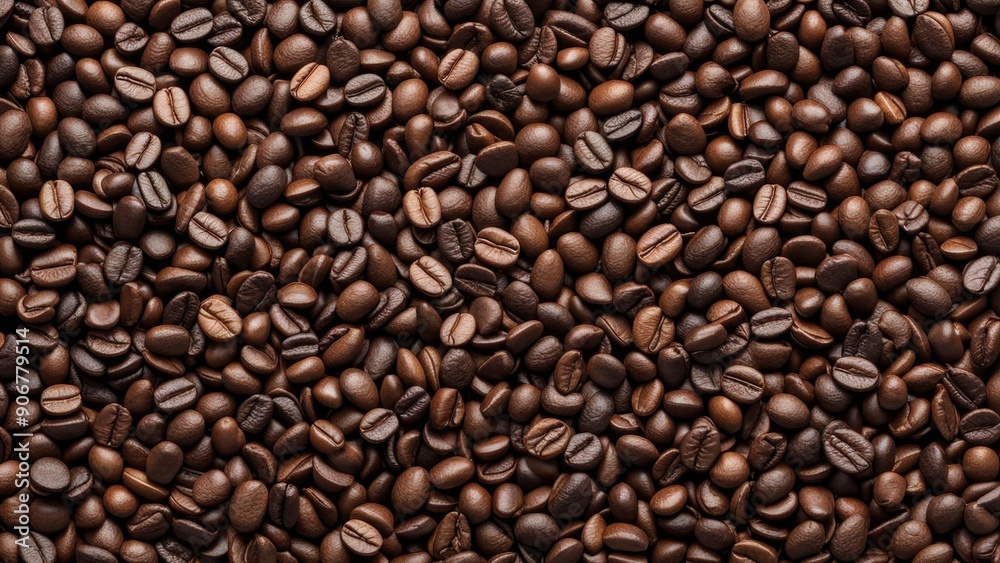 close up roasted coffee beans background close up roasted coffee beans background