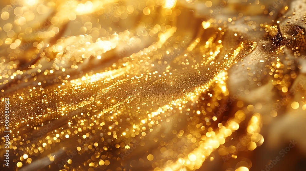 Gleaming golden luxury and opulence in modern lavish products Gleaming golden luxury and opulence in modern lavish products