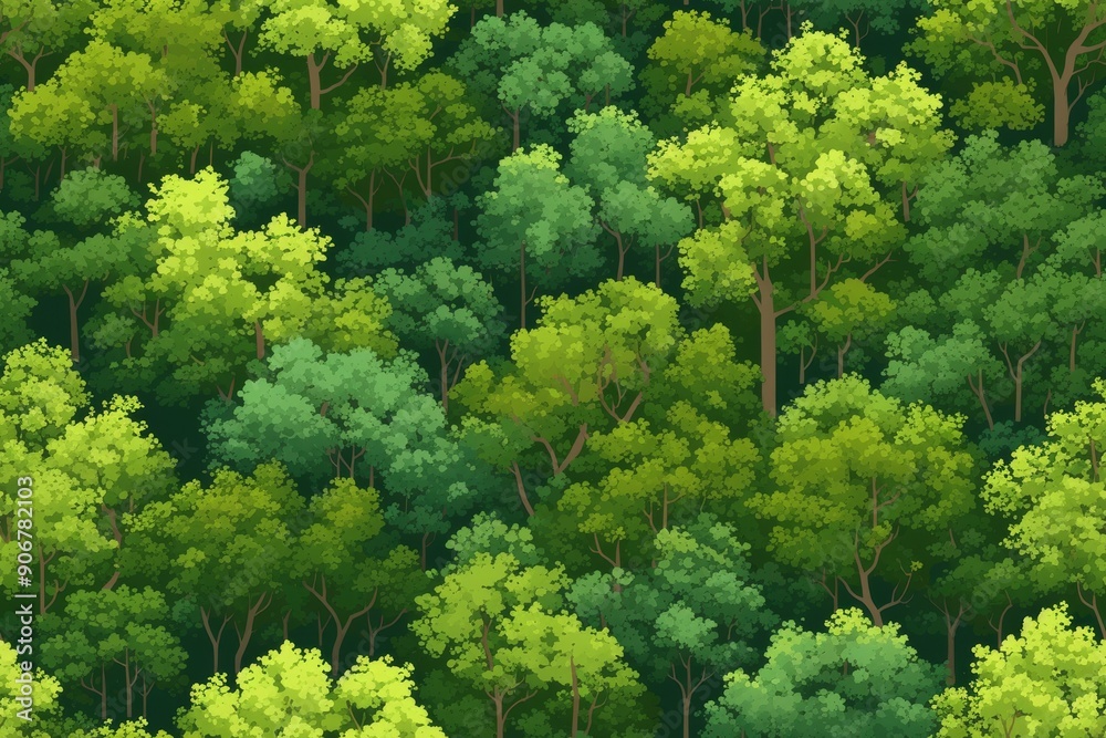 Stylized tree shapes for digital art Stylized tree shapes for digital art