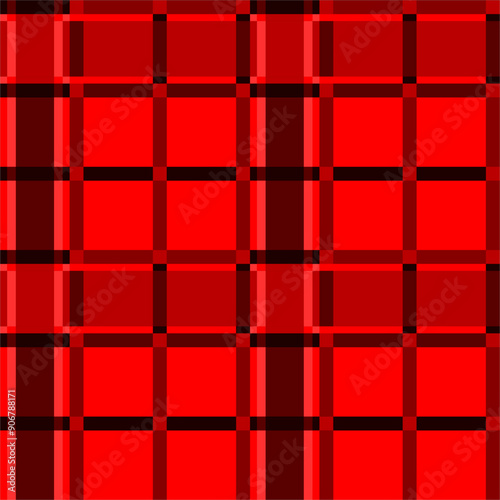 Indonesian traditional textile product, Sarung Seamless Weaving Pattern With Red and dark color scheme 