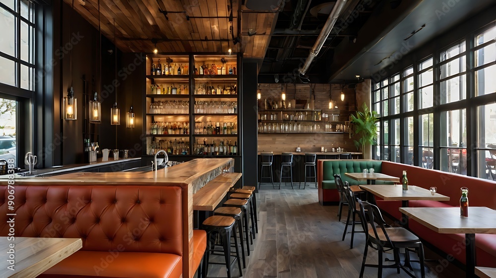stylish restaurant interior