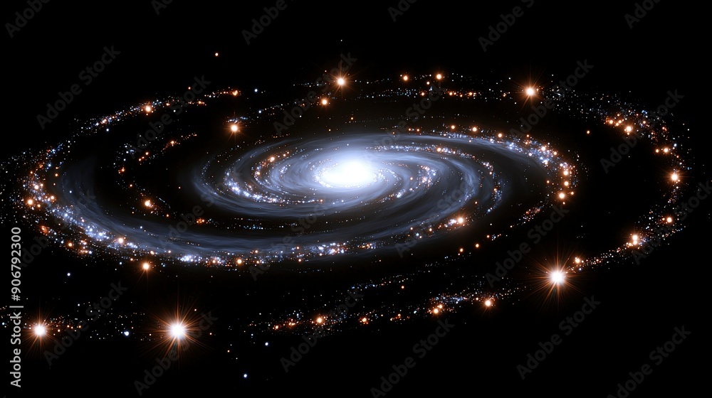 Spiral Galaxy in Space Spiral Galaxy in Space