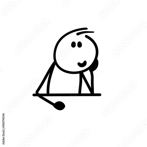 Hand drawn stickman vector illustration