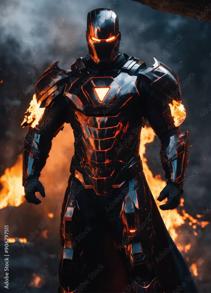 Fototapeta premium person with a motorcycle