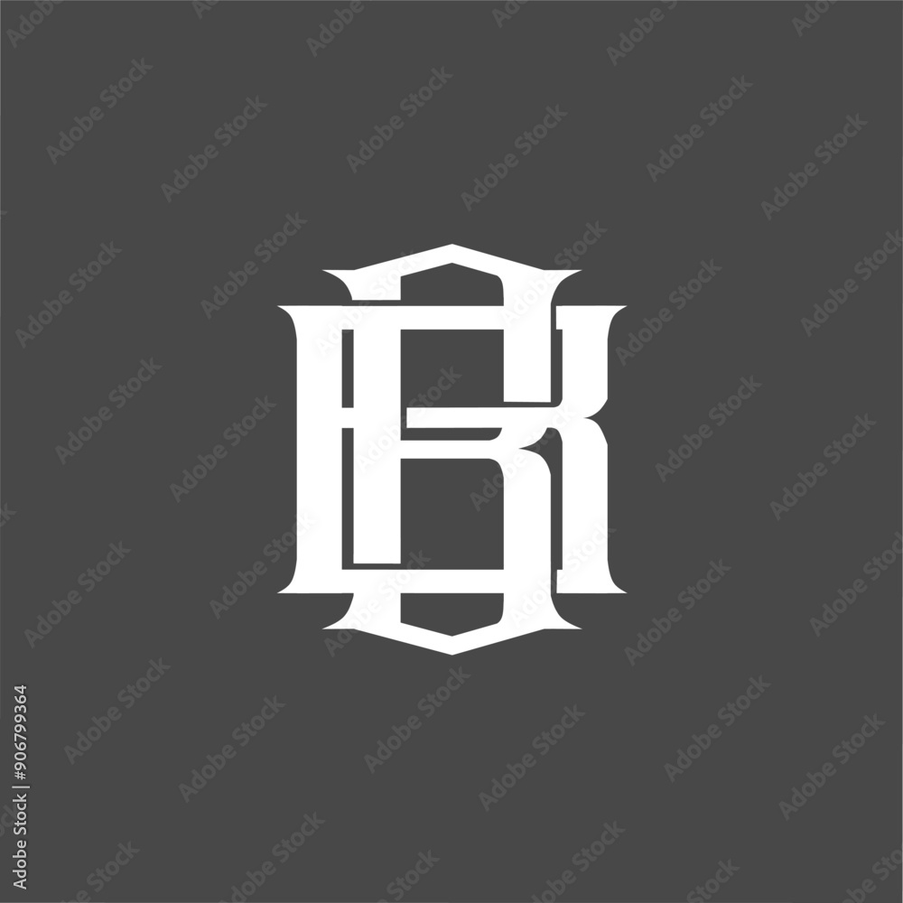 Monogram logo a combination of the letters b and b Monogram logo a combination of the letters b and b