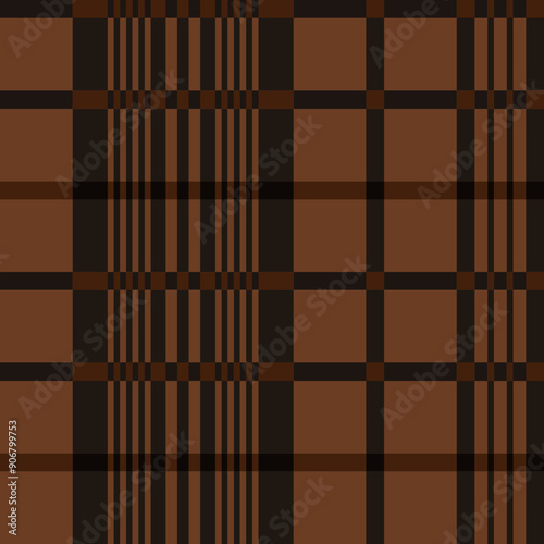 Seamless pattern of Sarung A03 on Brown color scheme, showing calm and fresh vibes. Sarung is Indonesian traditional garment with a unique textures