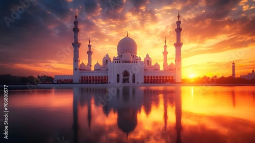 Grand Mosque at Sunset