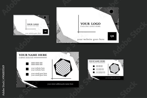 Creative and Clean Business Card Template.
Personal visiting card with company logo.