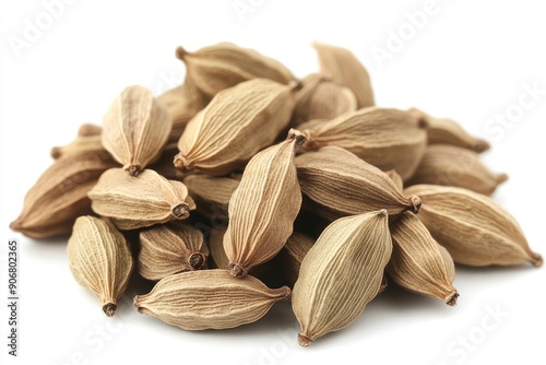 Wallpaper Mural Cardamom isolated on white background, full depth of field, ai Torontodigital.ca