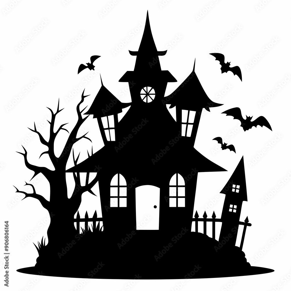 black halloween witch house black silhouette black halloween witch house black silhouette