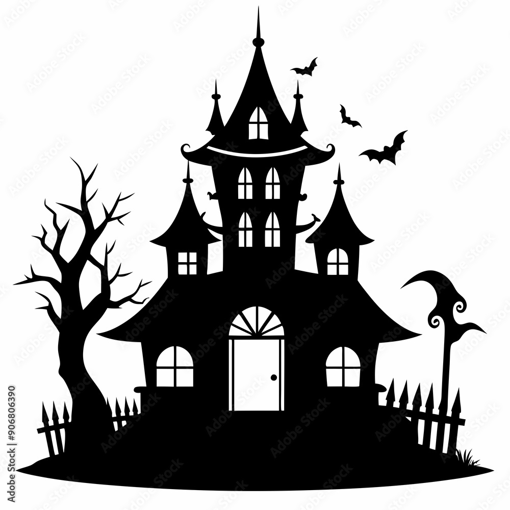 black halloween witch house black silhouette black halloween witch house black silhouette