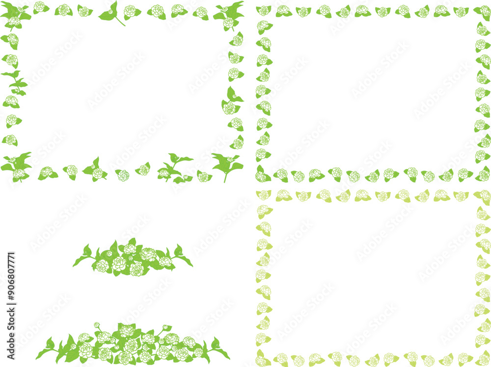 jasmine frames with leaf.eps for Mother day of Thailand cerebration stationary, presentation jasmine frames with leaf.eps for Mother day of Thailand cerebration stationary, presentation