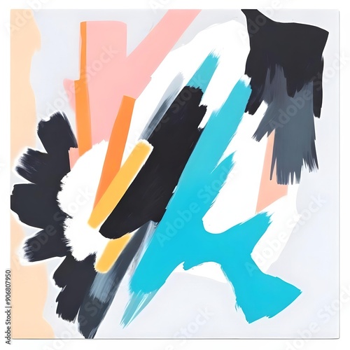 Abstract Bold Brushstrokes Art