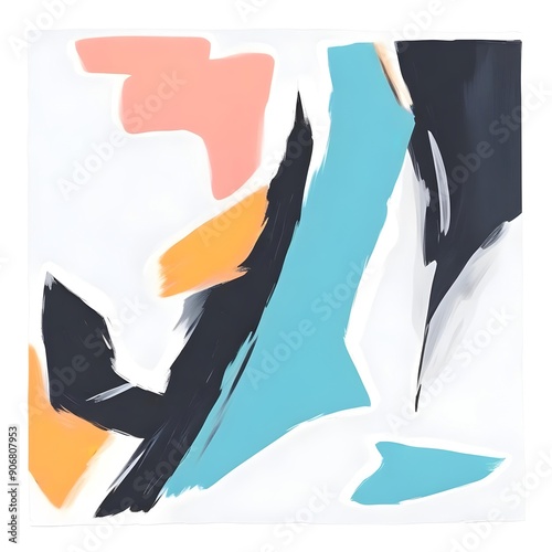 Abstract Bold Brushstrokes Art