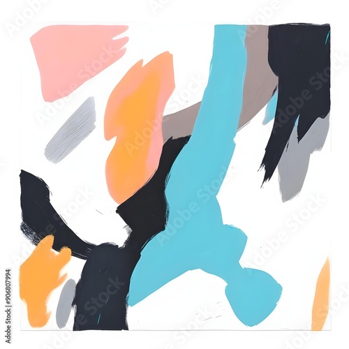 Abstract Bold Brushstrokes Art