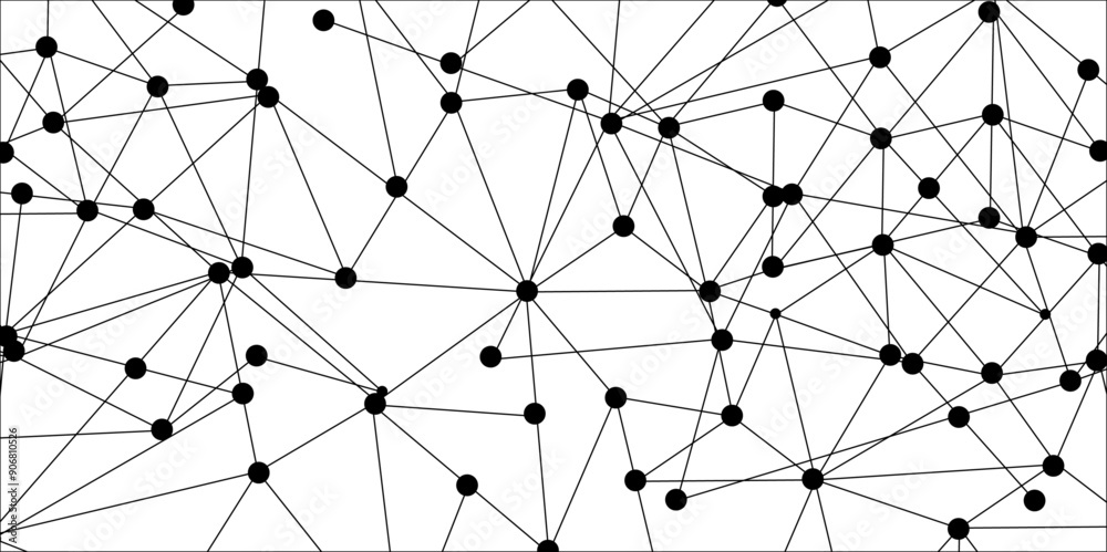 Technology abstract white digital background of connected dot with irregular stock lines. Network Connecting dot polygon background. Concept of Networking technology and futuristic style. Technology abstract white digital background of connected dot with irregular stock lines. Network Connecting dot polygon background. Concept of Networking technology and futuristic style.