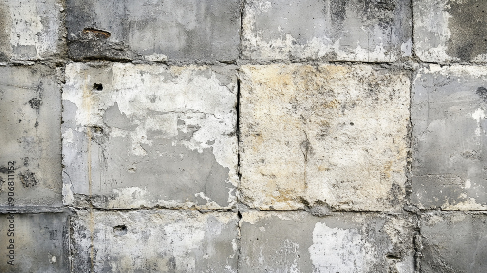 grey concret stone wall, grungy and have some wholes