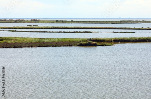 lagoon area in central Italy near the Adriatic Sea known for its cultivation of shellfish and eels photo