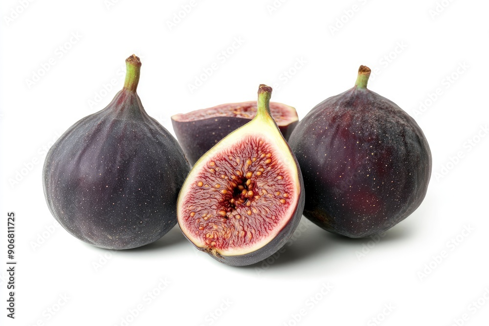 fig isolated on white background, full depth of field , ai fig isolated on white background, full depth of field , ai