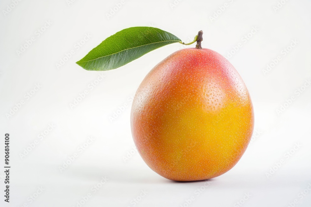 Mango isolated on white background, full depth of field , ai Mango isolated on white background, full depth of field , ai