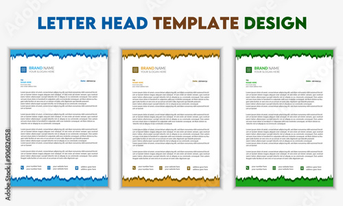 Business style letter head templates for your project design, Vector illustration. official minimal creative abstract professional newsletter corporate modern business proposal letterhead design .