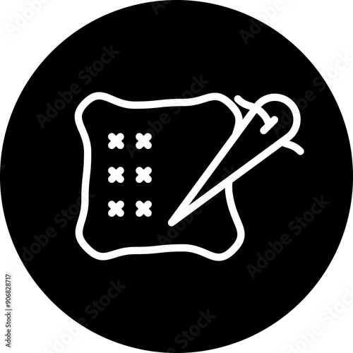 Patch Vector Line White Circle Black