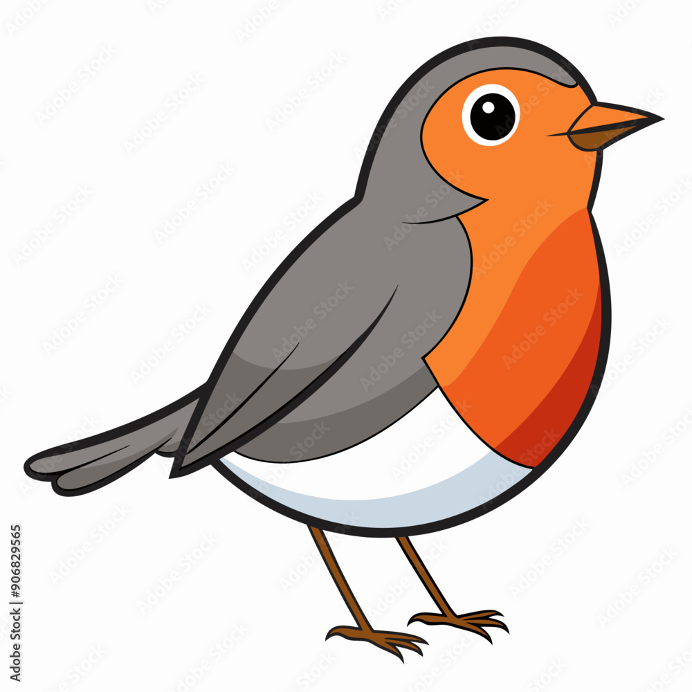 Robin on a branch, robin vector illustration, robin vector art, robin silhouette, bird vector icon, eps Robin on a branch, robin vector illustration, robin vector art, robin silhouette, bird vector icon, eps