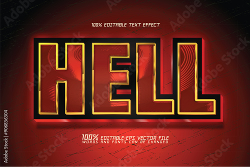 hell text effect