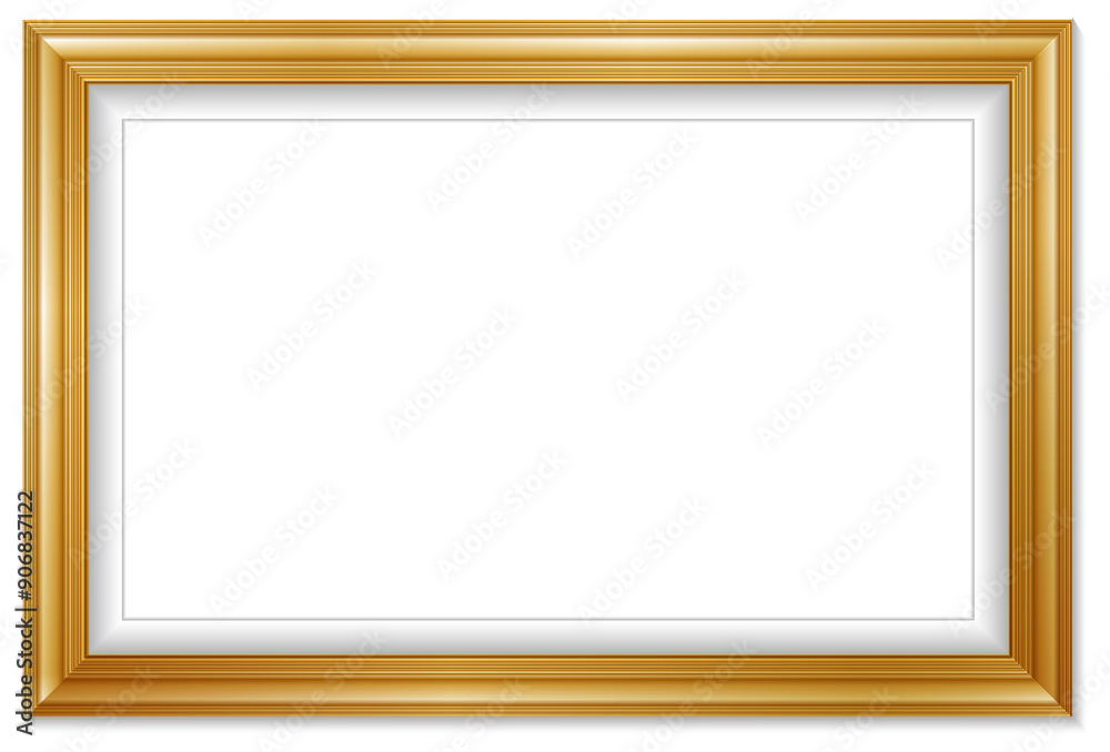 An elegant gold picture frame with super realistic shape. Approximate frame size 140x100 cm, high resolution 72 dpi. This image is NOT generated by Ai, the vector version is available in my gallery. An elegant gold picture frame with super realistic shape. Approximate frame size 140x100 cm, high resolution 72 dpi. This image is NOT generated by Ai, the vector version is available in my gallery.