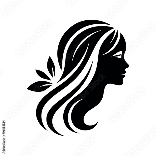 Beauty care logo vector art illustration. 