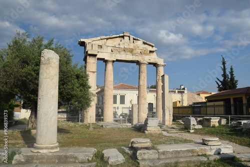 Ruins in the Roman Agora of Athens