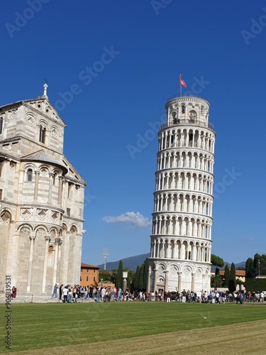 The leaning Tower of Pisa