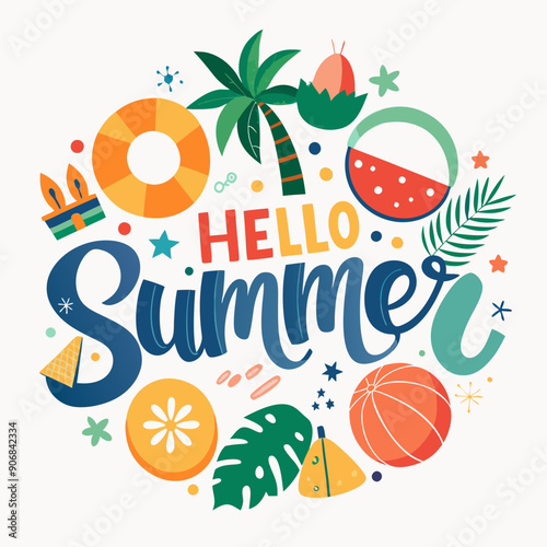 summer tshirt eps vector design