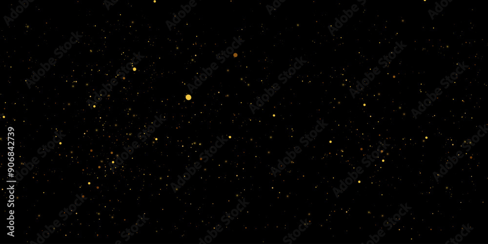Dark abstract gold bokeh sparkle on black background Dark abstract gold bokeh sparkle on black background