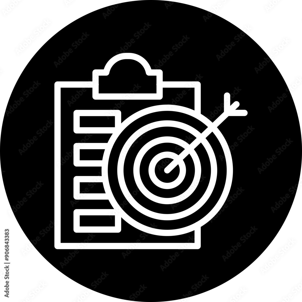 User Goals Vector Line White Circle Black User Goals Vector Line White Circle Black