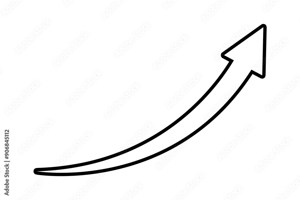 White arrow with black stroke icon on white background. flat style. arrow icon for your web site design, logo, app, UI. arrow indicated the direction symbol. curved arrow. png file type White arrow with black stroke icon on white background. flat style. arrow icon for your web site design, logo, app, UI. arrow indicated the direction symbol. curved arrow. png file type