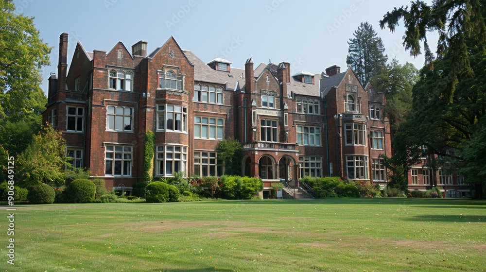 The quiet and beautiful University campus The quiet and beautiful University campus