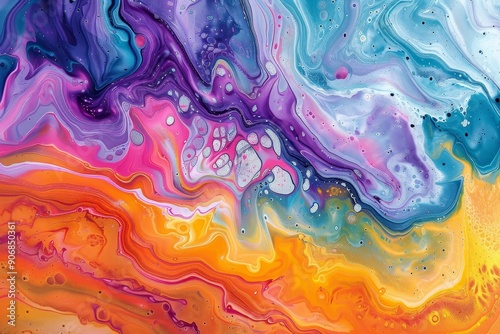 Wallpaper Mural Abstract Swirling Acrylic Paint Torontodigital.ca