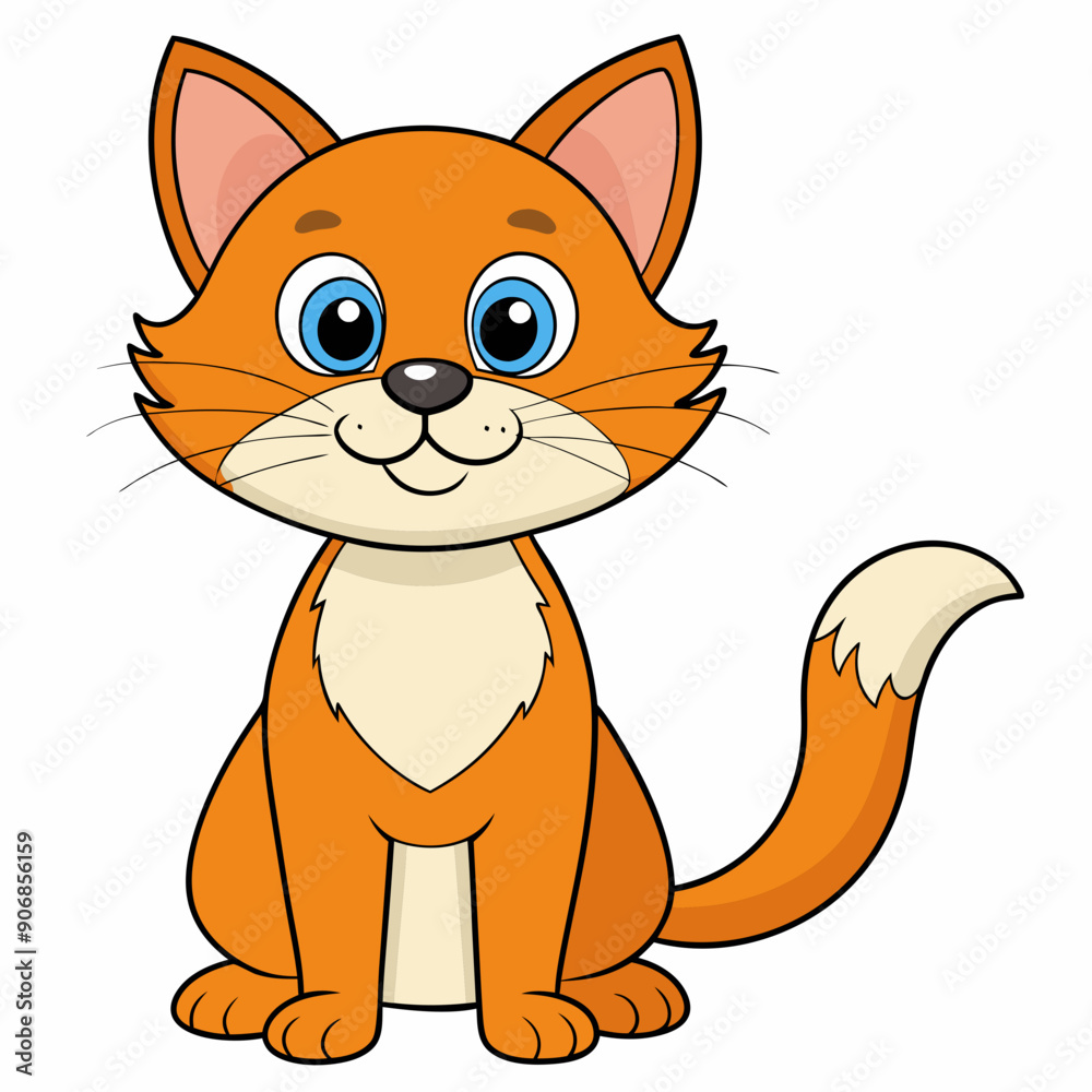 Obraz premium Black cat, cat vector illustration, animal vector art, cat silhouette, pet vector icon, eps, cartoon cat